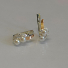 Срібні сережки з перлами