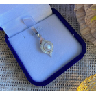 Срібна підвіска з пластинами золота