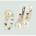 Срібний комплект з жемчугом