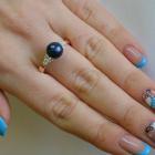 Срібна каблучка з жемчугом