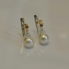 Срібні сережки з жемчугом
