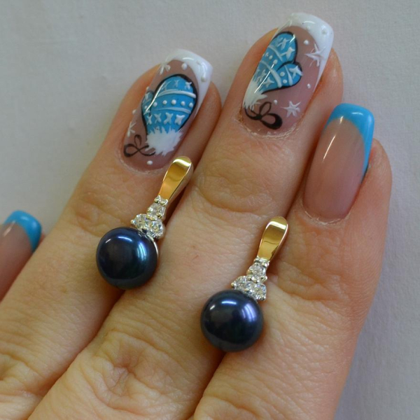 Срібні сережки з жемчугом