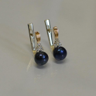 Срібні сережки з жемчугом