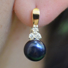 Срібні сережки з жемчугом