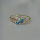 Срібна каблучка з серцями