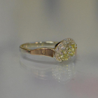 Срібна каблучка з серцями