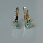 Срібні сережки з серцями