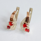 Срібні сережки з серцями