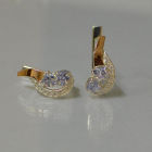 Срібні сережки з серцями