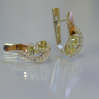 Срібні сережки з серцями