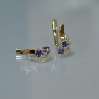 Срібні сережки з серцями