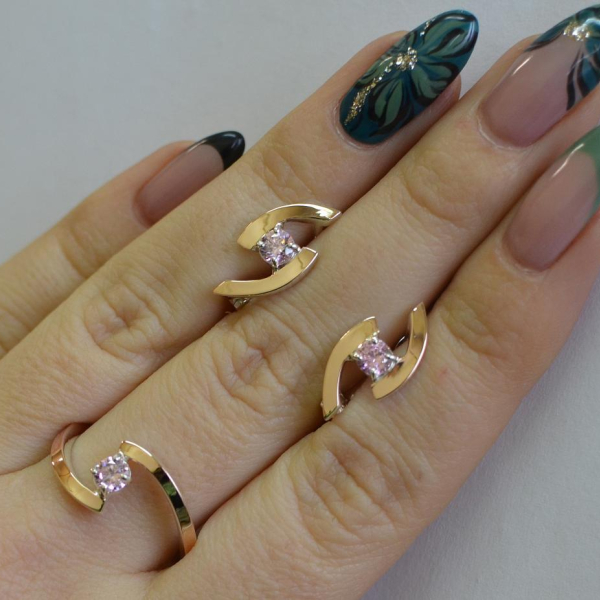 Серебряный гарнитур