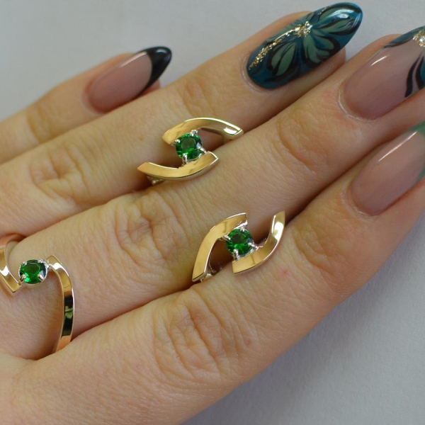 Серебряный гарнитур