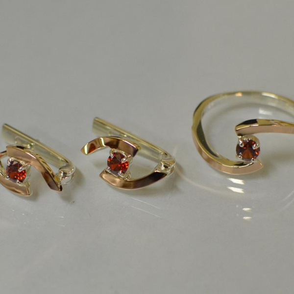 Серебряный гарнитур