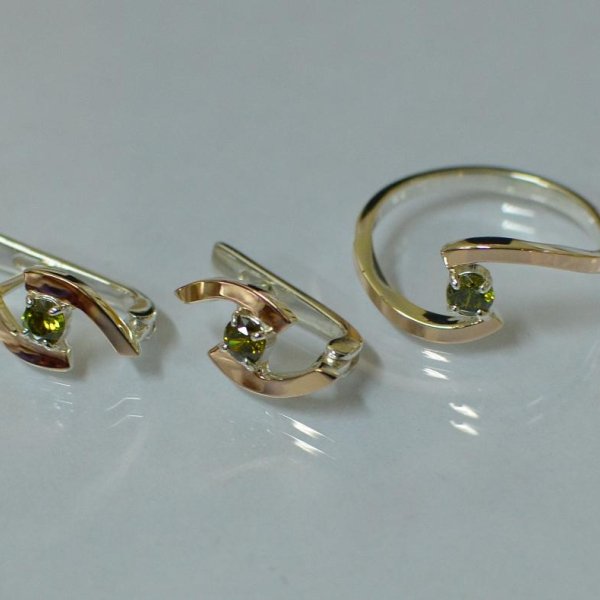 Серебряный гарнитур