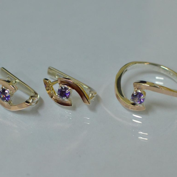 Серебряный гарнитур