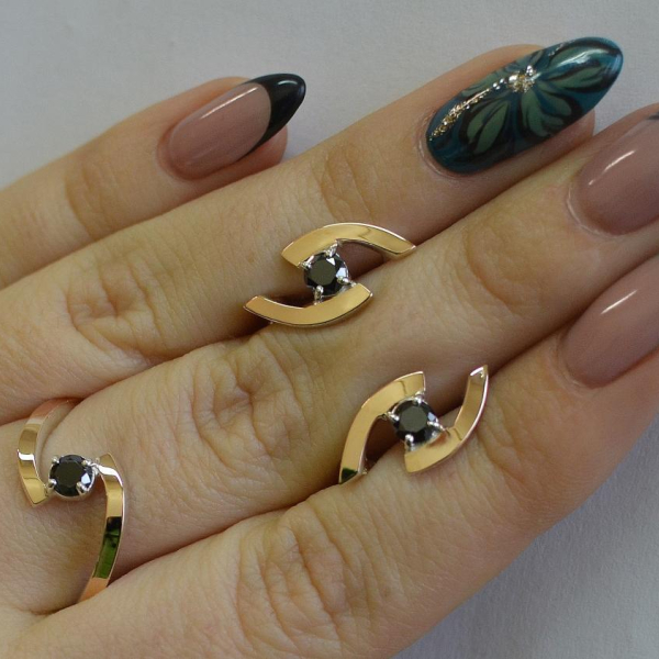 Серебряный гарнитур