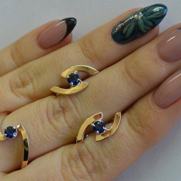 Серебряный гарнитур