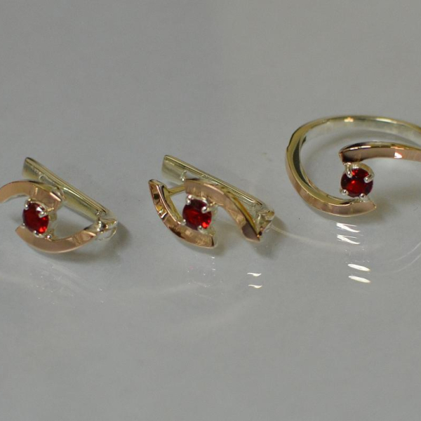 Серебряный гарнитур