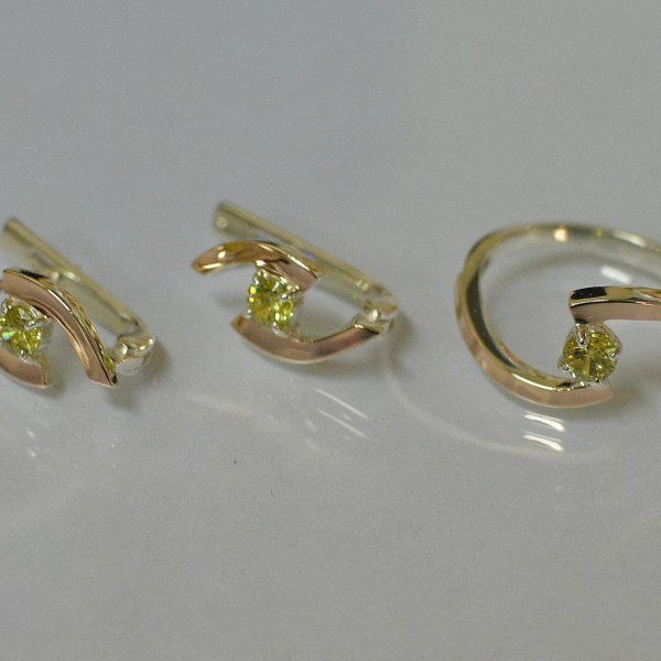 Серебряный гарнитур