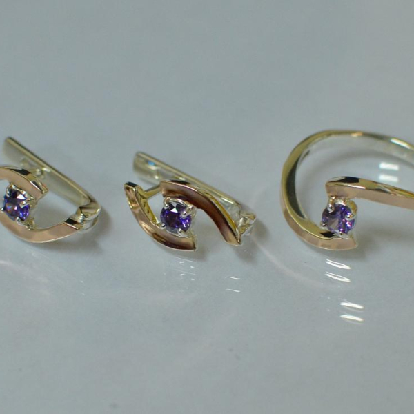 Серебряный гарнитур