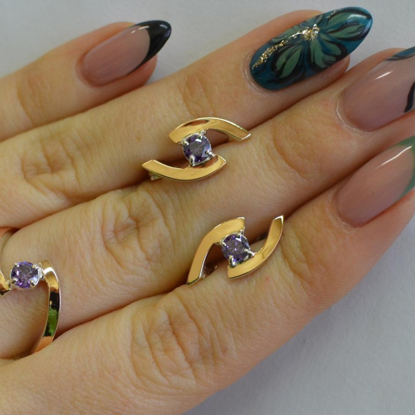 Серебряный гарнитур