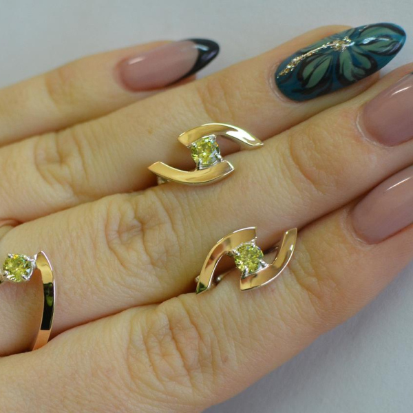 Серебряный гарнитур