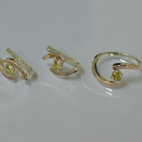 Серебряный гарнитур