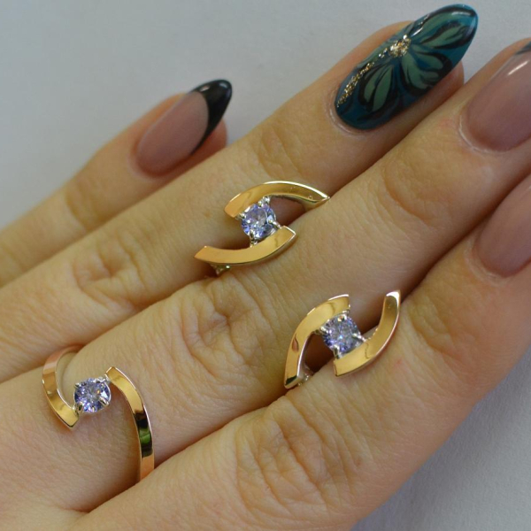 Серебряный гарнитур