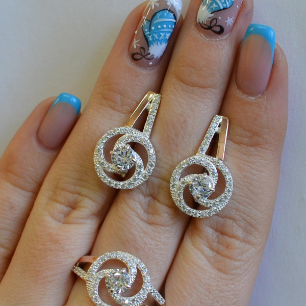 Серебряный набор