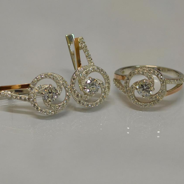 Серебряный набор