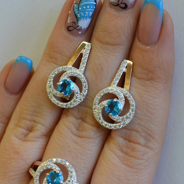 Серебряный набор