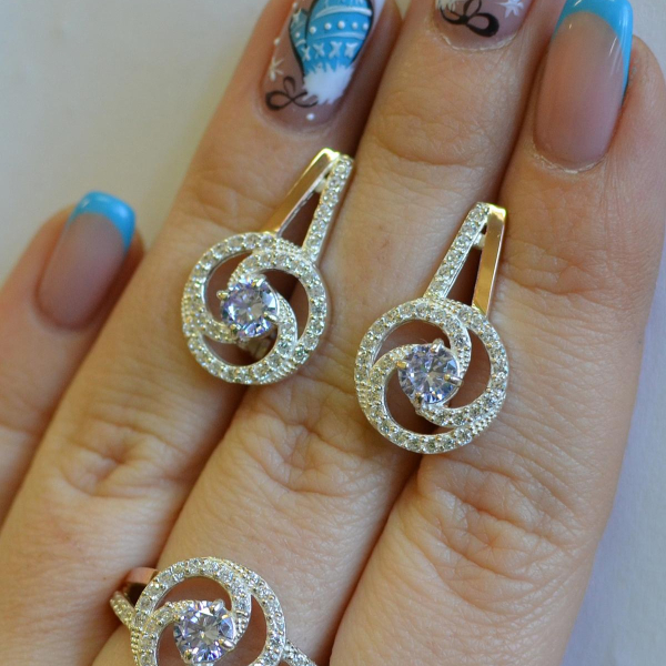 Серебряный набор