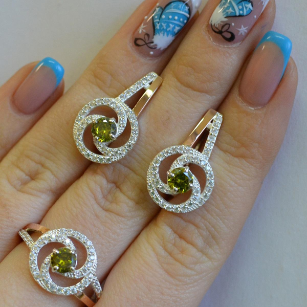 Серебряный набор