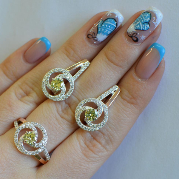 Серебряный набор