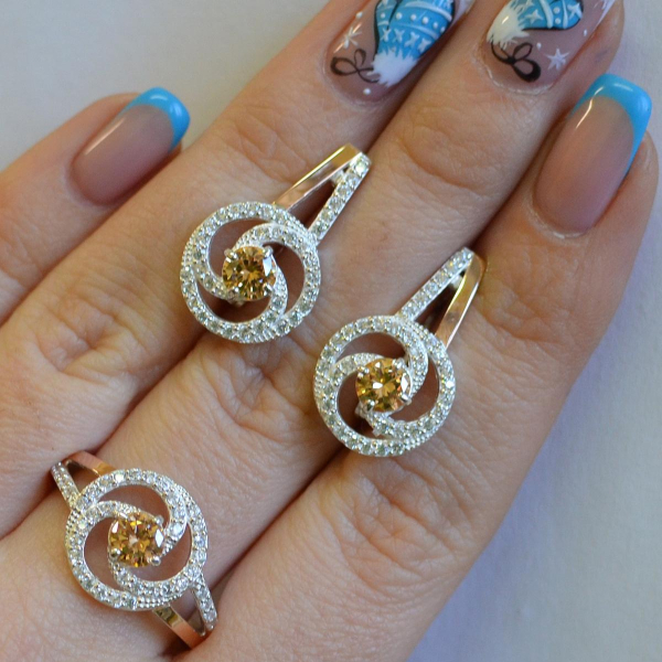 Серебряный набор