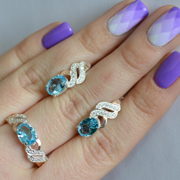 Срібний гарнітур