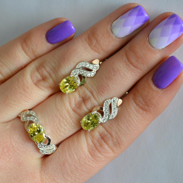 Срібний гарнітур