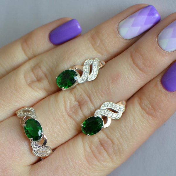 Срібний гарнітур