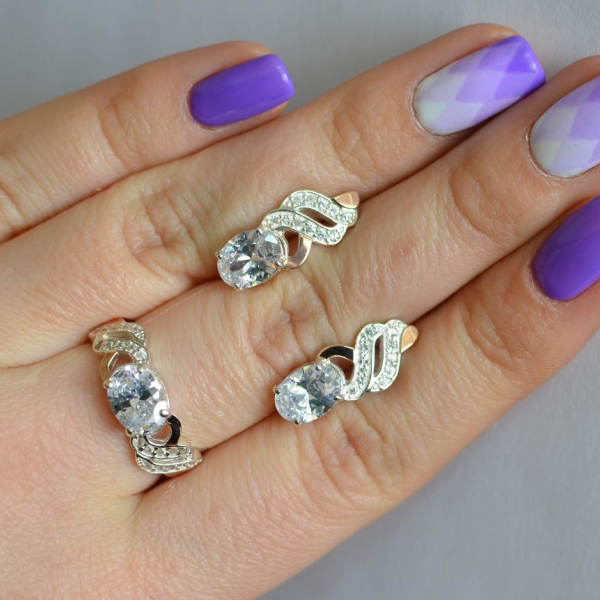 Срібний гарнітур