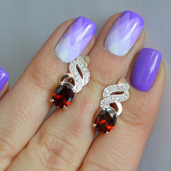 Срібні сережки