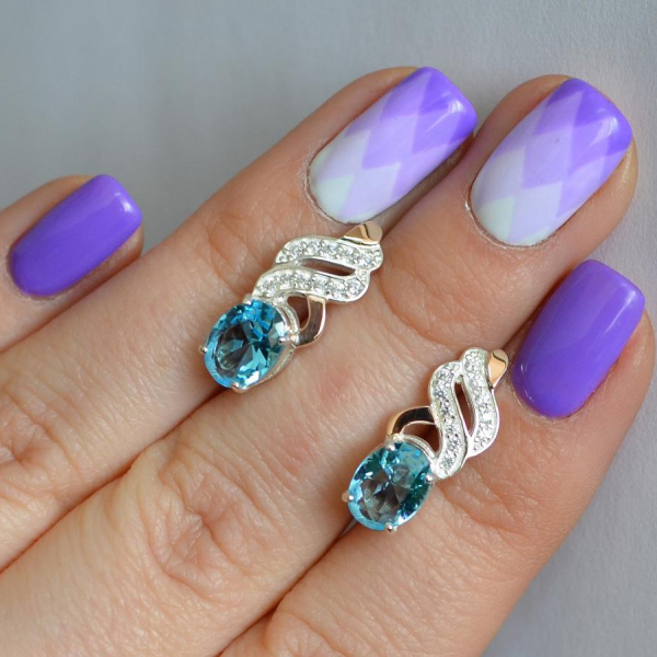 Срібні сережки