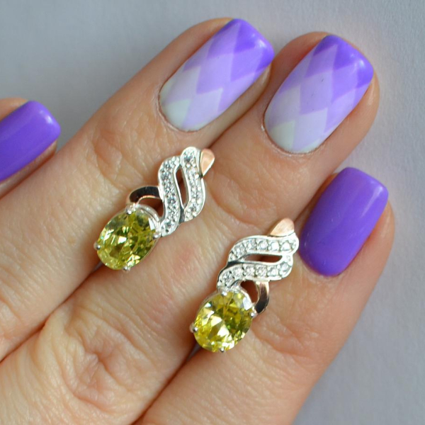 Срібні сережки