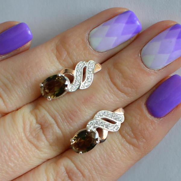 Срібні сережки