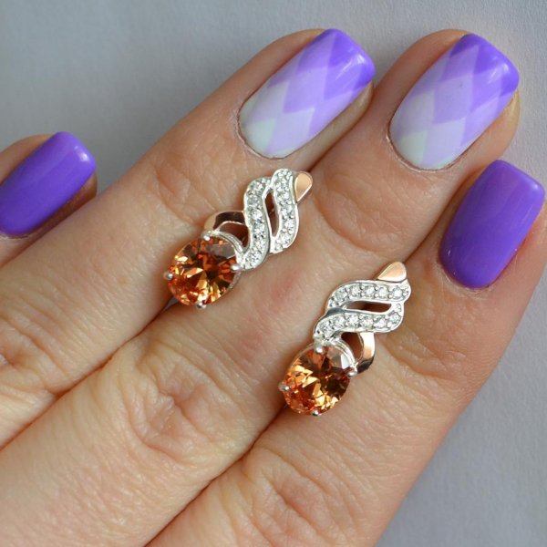 Срібні сережки