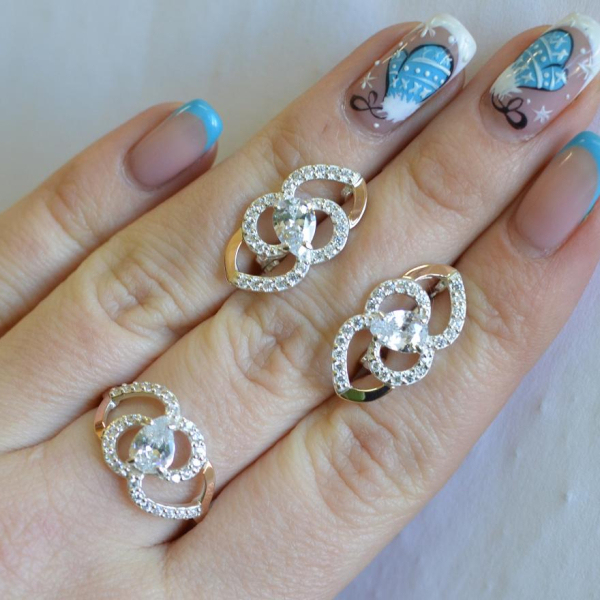 Срібний гарнітур