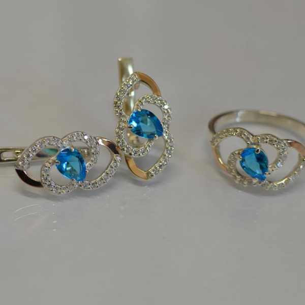 Срібний гарнітур