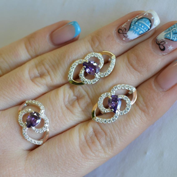 Срібний гарнітур