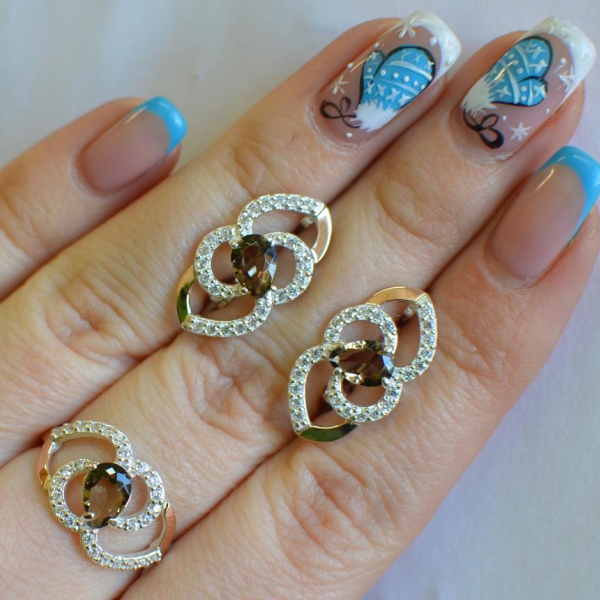 Срібний гарнітур