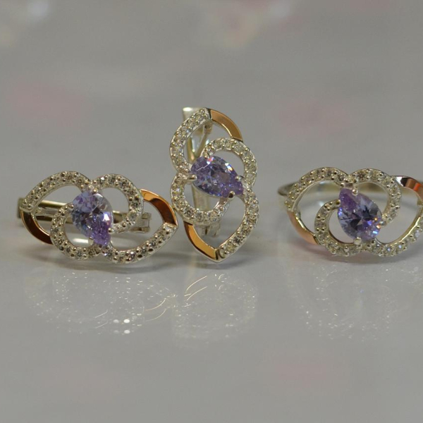 Срібний гарнітур